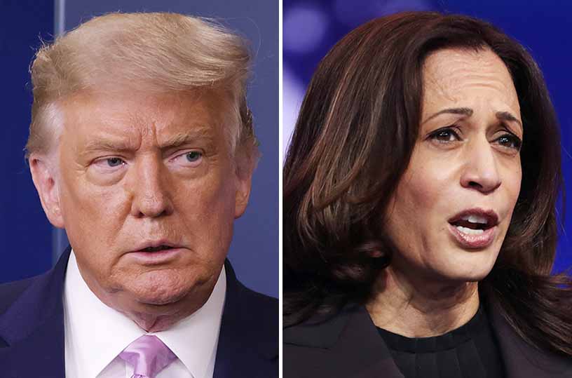 Trump claims Kamala Harris faked crowd picture at airport