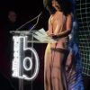 Megan Thee Stallion accepting Billboard’s ‘Artist of the Year’ award at their Hip-Hop/R&B Power Players event in New York tonight.