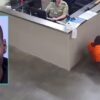 Arizona inmate caught on camera crawling past a guard into the female side of the jail to r-pe a woman