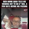 Rich Homie Quan tells his viewers not to do Drugs just a Few Days before his Tragic Passing from an Overdose