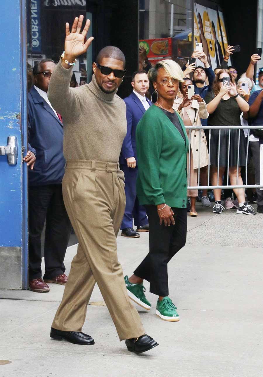 Usher & Ciara Bring Back High-Waisted Trousers