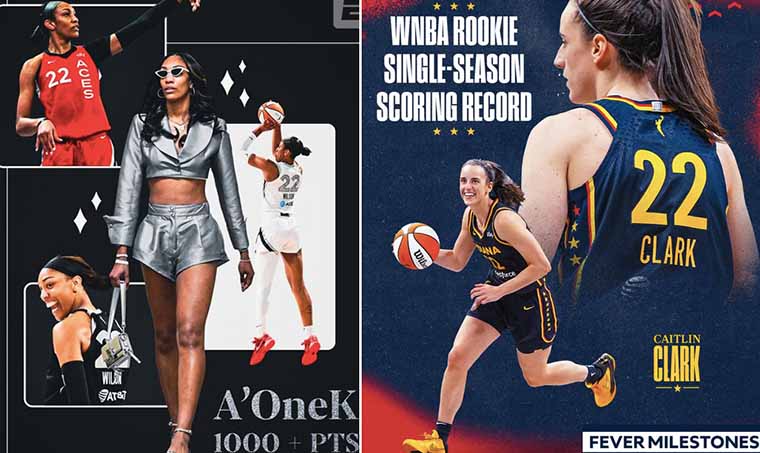 A’ja Wilson and Rookie Caitlin Clark Make Their Case for MVP