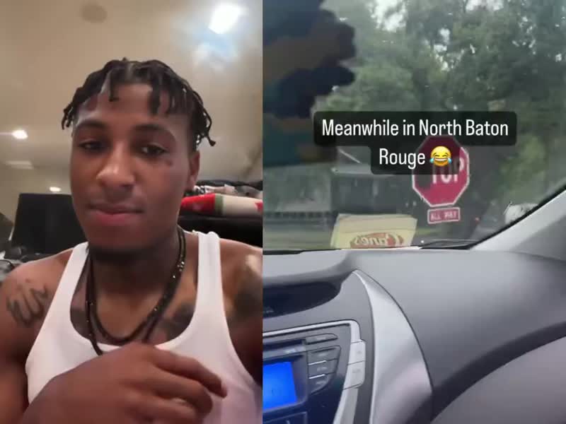 NBA Youngboy's fans in North Baton Rouge changed all the 'STOP' signs to 'TOP' out of respect for him