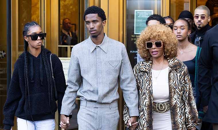 Photos: Sean Combs’ mother and his children leave court after pretrial hearing