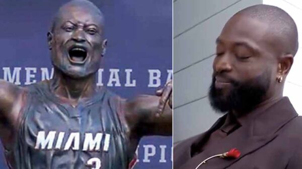 Miami Heat Unveils Dwyane Wade Statue Outside Kaseya Center: ‘Who is That Guy?’