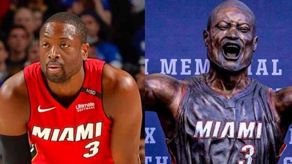 Dwyane Wade’s Bronze Statue Sparks Internet Memes