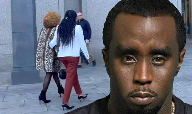 No Bond for Sean Combs. His mother, Janice Combs, and his children attend hearing