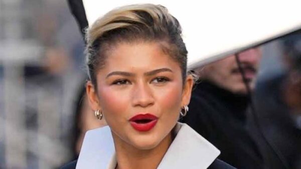 Zendaya Stuns in Bubble Skirt and Stylish Dinner Jacket at Louis Vuitton Show