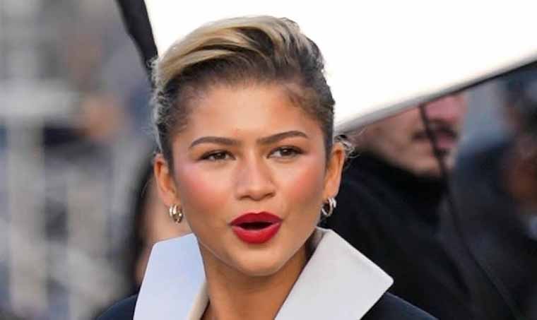 Zendaya Stuns in Bubble Skirt and Stylish Dinner Jacket at Louis Vuitton Show