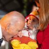 President Joe Biden Bites Several Babies at Halloween Party