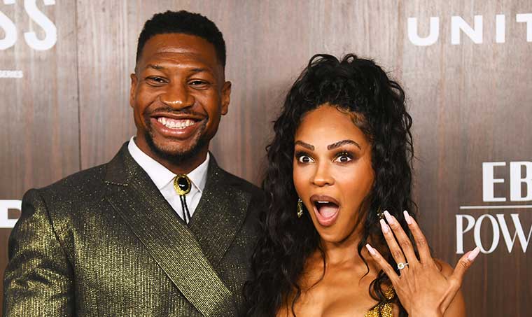 Meagan Good & Jonathan Majors Announce Engagement at EBONY Power 100 Gala – Sandra Rose