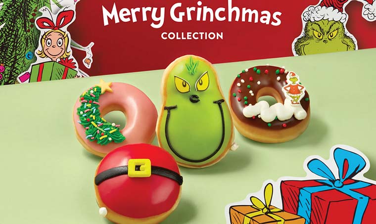 Krispy Kreme Reveals Merry Grinchmas Doughnut Collection – Sandra Rose