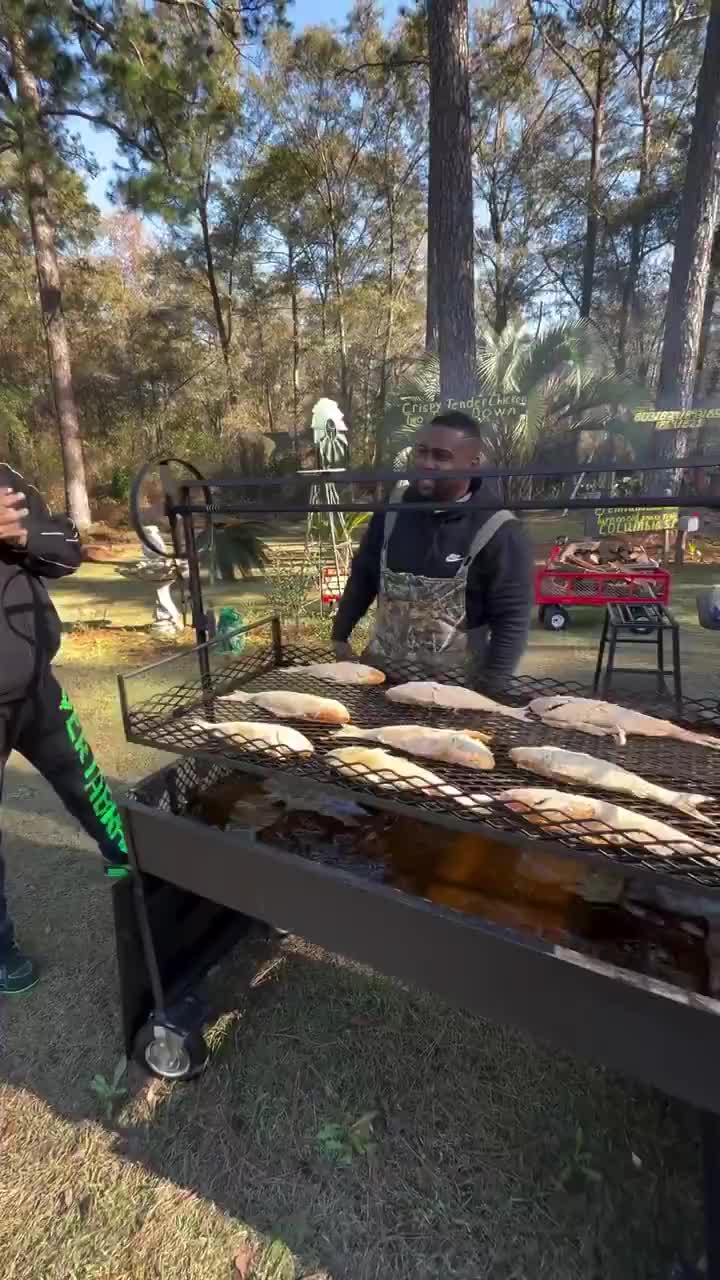 Bernard Hardison shows Tee Grizzley how to fry fish the country way