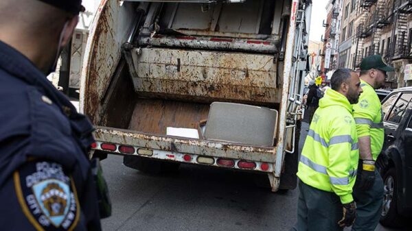 NYC sanitation worker’s legs crushed when car rams garbage truck. No charges filed – Sandra Rose