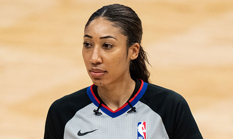 Female NBA referee warned by the league for groping NBA player? – Sandra Rose