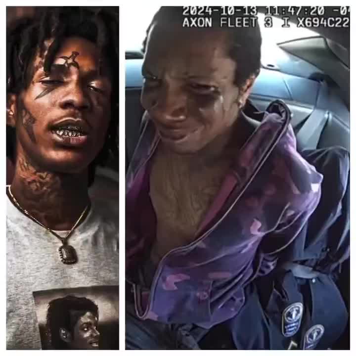 Former 1017 artist Lil Wop looks almost unrecognizable in arrest footage for public indecency charge