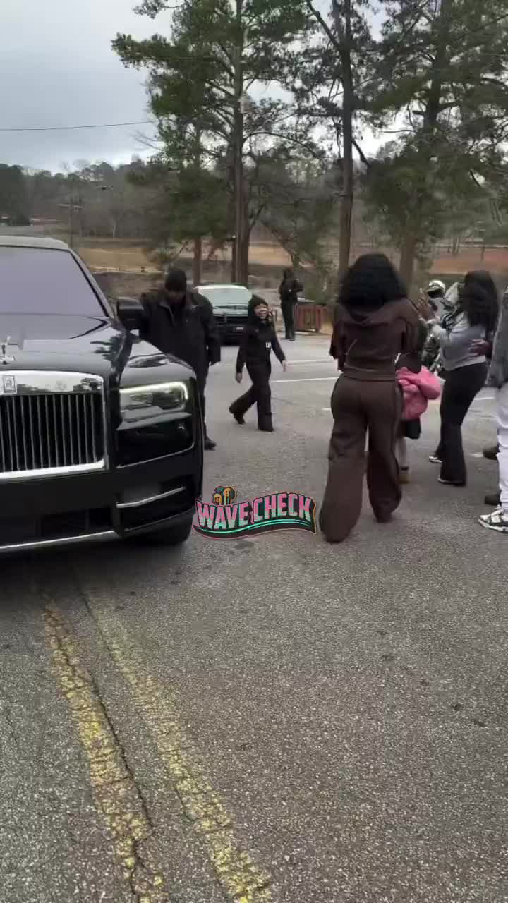 YFN Lucci hopped out the back of a Cullinan and embraced his family for the first time in years