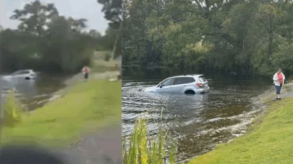 VIDEO: Anti-ICE Protestor’s Car Rolls Into Lake During Confrontation With Agents in Massachusetts