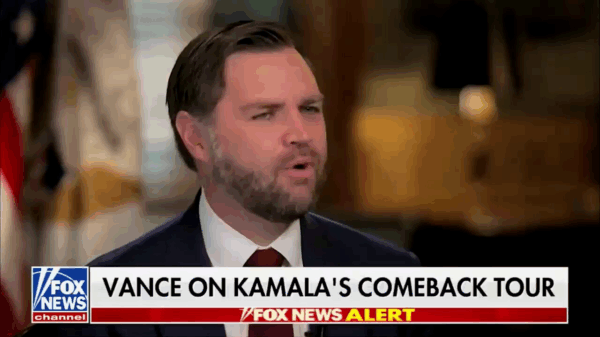 VIDEO: “I listen to Kamala Harris for 90 seconds and I feel like I’ve gotten DUMBER in the process” – JD VANCE