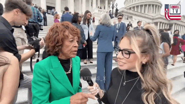 VIDEP: “Quit It!” — Maxine Waters Explodes at Reporter Questioning Democrats’ Illegal Healthcare Agenda
